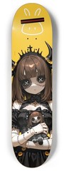 Black Tape Stitched Idol Anime Skateboard Deck 8.0″ 7-Ply Maple
