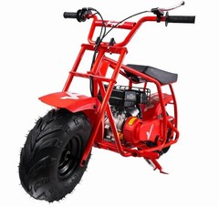 FRP GMB100 100cc Gas Mini Bike 4-Stroke Off-Road Trail Bike Red