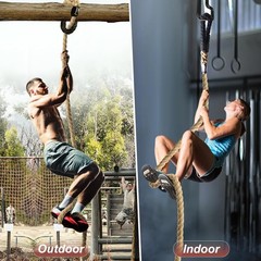 Climbing Rope Gym Exercise Ropes – 1.5 Inch Diameter 10FT 15FT 20FT 25FT 30FT 35