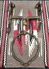 Rare Antique Horse Ring Bit Attributed To Navajo Maker