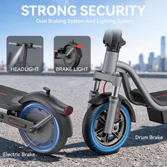 Folding Electric Scooter Adults Commuter E-scooter 550W 28Miles Range Fast Speed