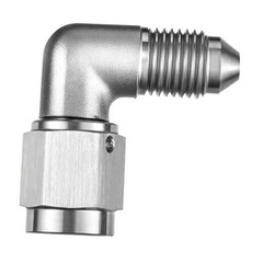 3AN Male to 3AN Female 90 Degree Swivel Brake Line Fitting, AN Adapter