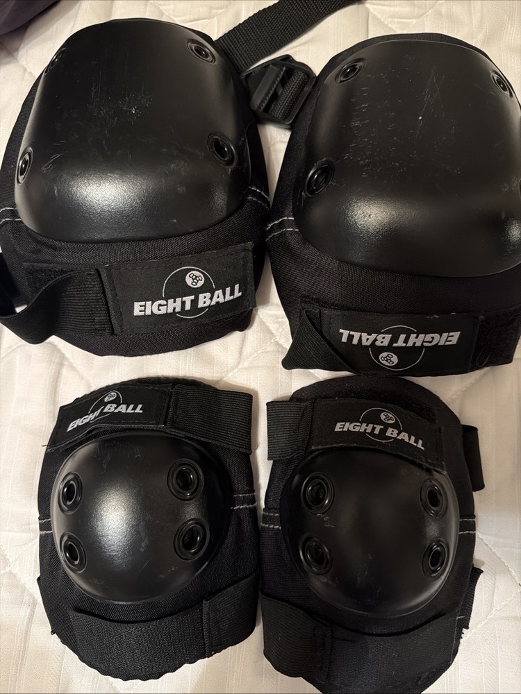 Eight Ball Multi-Sport Protective Knee, Elbow Guards Age 14+