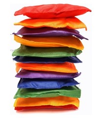 Multicolored Bean Bags, Strong Nylon Bean Bags, 5″ Inch (12 Piece Pack)