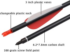 Carbon Arrows for Hunting & Target Practice – 26, 28, 30 Inch Options