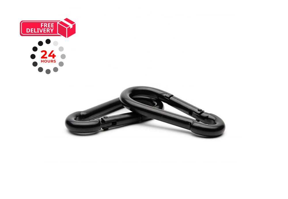 Branded Boards Black & Silver Zinc-Galvanized Heavy 5cm (2.0in) 2 Pack