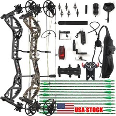 Compound Bow Set 30-70lbs Let-off 75% Archery Bow Arrows Hunting Shooting Target