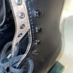 Black Roller derby Roller skates size 6 Stock 365 Labeda Wheels Used See Picts