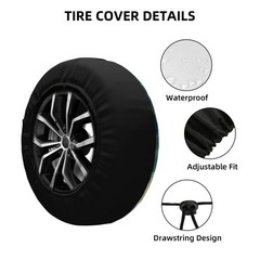 Spare Tire Cover Mountain Landscape with Green Trees Wheel Covers Weatherproo…