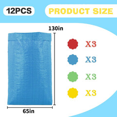 Potato Sack Race Bags for Adults, 51X25 Plastic Bags, Large Size Game Race Bag