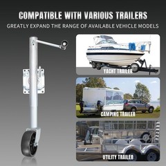 Torin 1000 Lbs Trailer Jack Wheel Heavy Duty Swivel Boat Trailer Jack Single