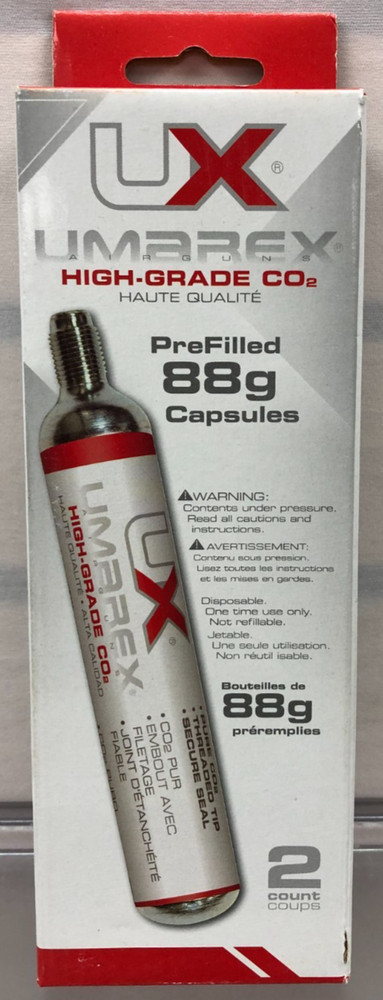 Umarex High-Grade CO2 Cartridges for Airguns 88 Gram Pack of 2