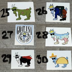 GOAT USA Stickers/ Decals- JUST ADDED! PICK YOUR OWN STICKERS!