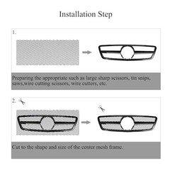 Universal Car Grill Mesh 40″x13″ – Black-Painted 6x12mm Rhombic Hole – Black
