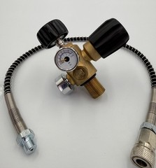 High Pressure PCP Fill Station Air Tank Valve Regulator + Hose 4500PSI
