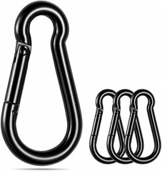 Versatile 4 Pack 304 Stainless Steel Carabiner Clips – 2 Inch Heavy Duty Design