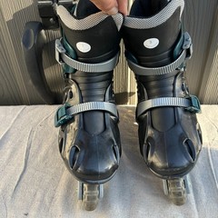 Variflex Astro Inline Skates Youth Size 3 Vtg 90s Black Green Good Cond 64mm