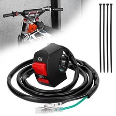 7/8″ 22mm Handle Bar Kill Switch, Kill On Off Male and Female Plug(1000mm wire)