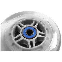 4 Clear 100mm Replacement Wheels + ABEC-7 Bearings for Razor Pro Kick Scooter