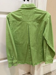 RODS western wear child’s youth L western Show Shirt Lime Green