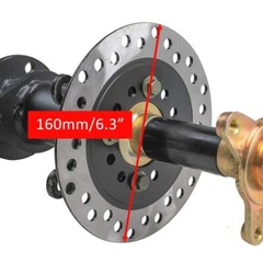 48V 1000W Differential Motor 30″Rear Axle Kit 13×5.00-6 Tire for Trike Golf Cart