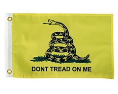 Don’t Tread On Me Flag 12×18 Inches – Perfect for UTV ATV SxS Boats Whip Flags