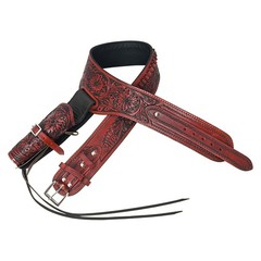 C-2-50 50 In Hilason Western Right Hand Gun Holster Rig 22 Cal Leather Cowboy