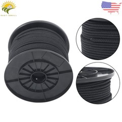 3/16″ Black Dacron Polypropylene Rope 500 Ft Spool High UV & Abrasion Resistance