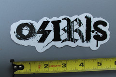 Osiris Skateboard Shoes Clear Black Graffiti Z3C Vintage Skateboarding STICKER