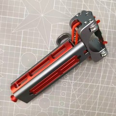 Full Metal Repeat Pocket Slingshot Comes with 1 Magazine 5 Bandsets Model C