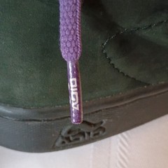 Adio HIM Skater Shoes US 8 Black with Purple Heartagram. Bam Margera.