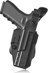 Glock 19/17/19X/23/32/44/45 Holster – G19 Duty Holster for Gen 1-5, OWB Paddl…