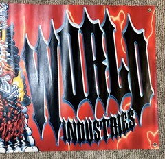Vintage 1990/2000 World Industries Road Rage SKATEBOARD Poster Banner Sign Mint!