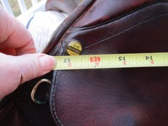 16.5» NARROW HENRI DE RIVEL ADVTG CC JUMP ENGLISH SADDLE w NEW LEATHERS & IRONS