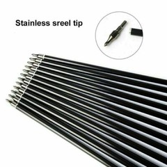12pcs 30 inch Archery Fiberglass Arrows SP500 Hunting for Compound & Recurve Bow
