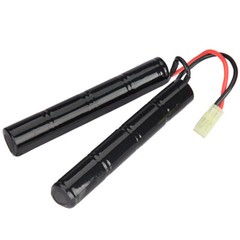 Lancer Tactical 9.6v 2200mAh NiMH Nunchuck Airsoft AEG Battery LT9.6V2200N