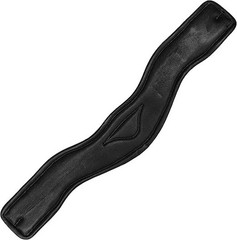 Exion Dressage Girth 18″ 45cm Anatomical Black Leather Calfskin Padded Monoflap