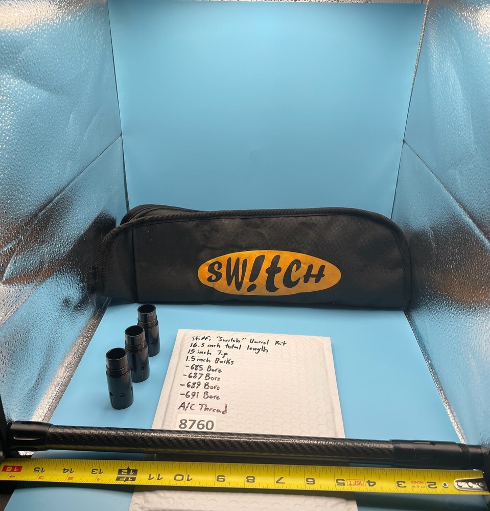 Stiffi «Switch» Barrel Kit 16.5inch total length 15inch Tip 1.5inch Backs – Blac