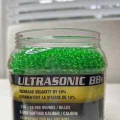 Airsoft Ammo Green 6MM .12 Gram 10,000 Rounds Ultrasonic BBs Cybergun Green
