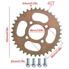 32in Rear Axle kit 6in Wheels Front Steering Assembly Brake Fit ATV Quad Go kart