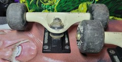 PAIR OF CHRIS COLE THUNDER SKATEBOARD TRUCKS White And Black