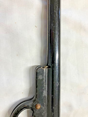 Vintage Antique MARX Wood Metal Pop Cork Gun Rifle Made in Great Britain