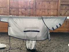 84” Bucas Buzz Off Full Neck Horse Fly Sheet w/Belly Protection – Used