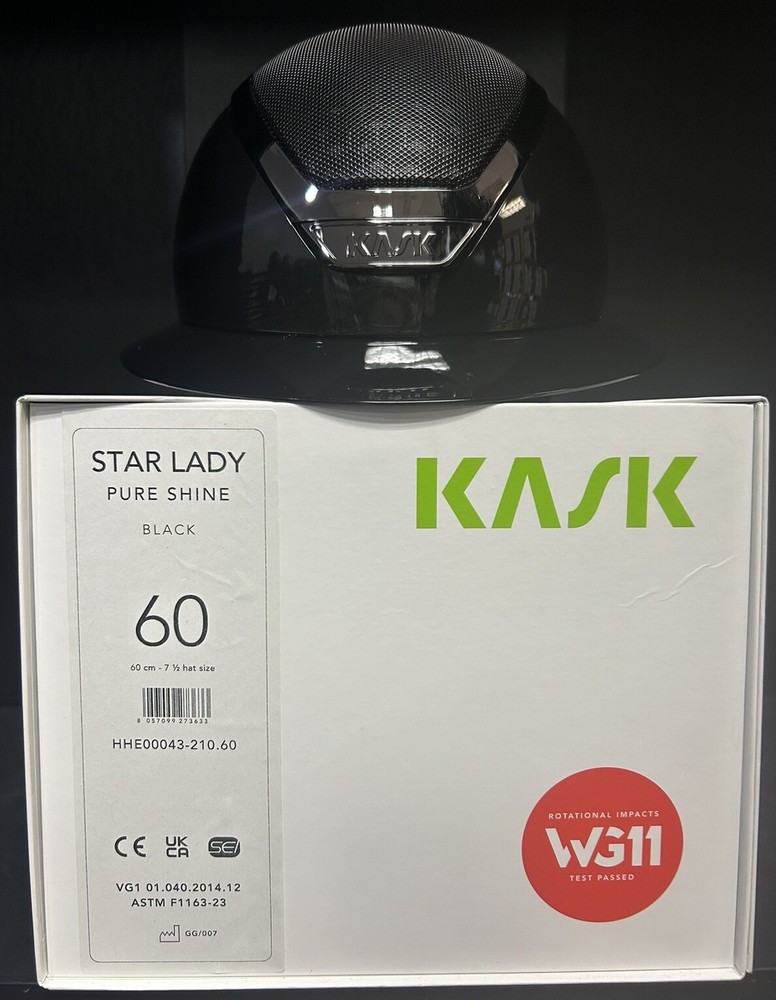 KASK Star Lady Pure Shine Black 60cm (7 1/2)