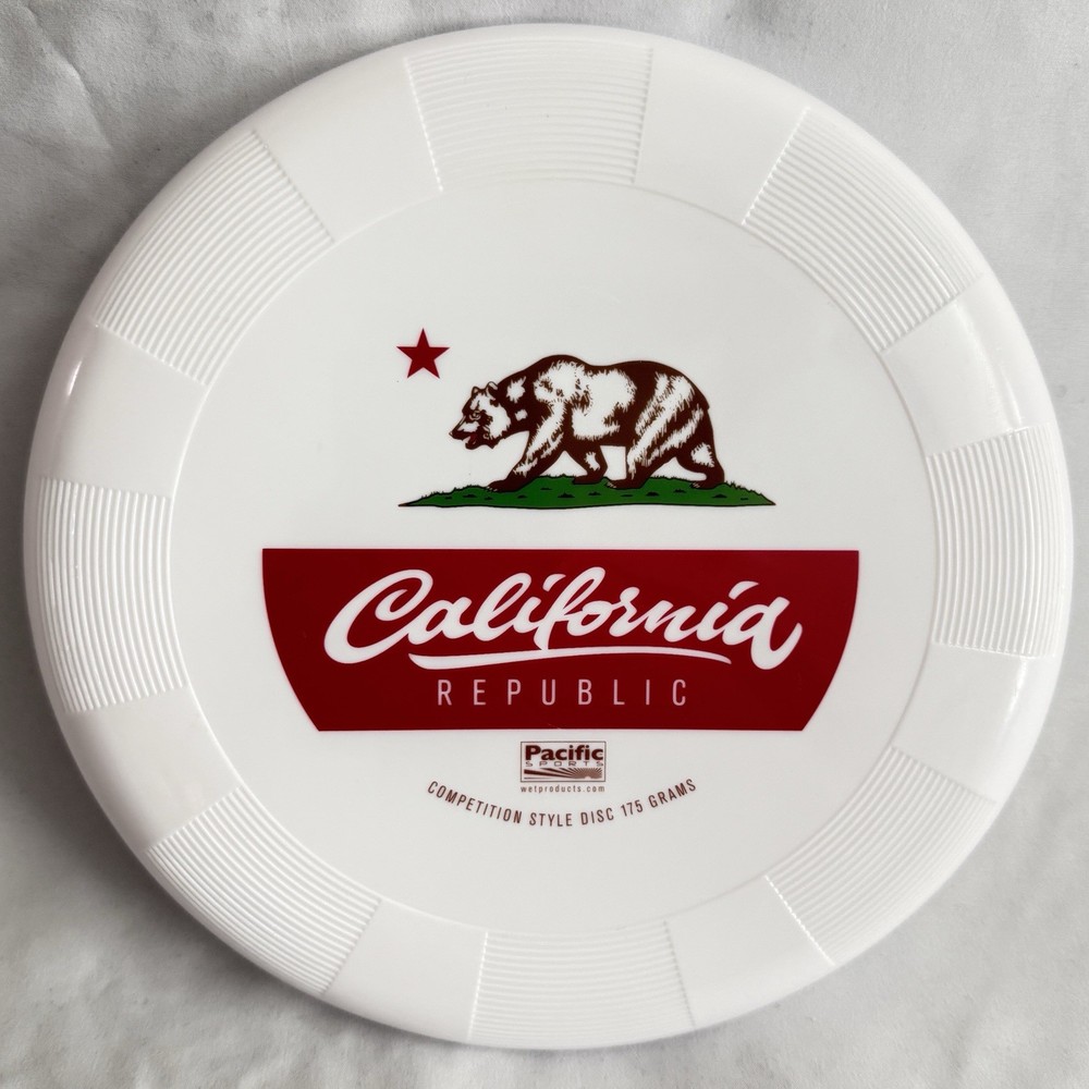 Competition Style Disc 175 Grams California Republic Flag Flying Disc Golf