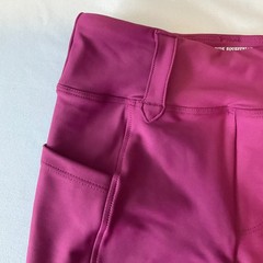 Free Ride Equestrian Pants Girls Size 10-11 Raspberry Lux Knee Patch Breech