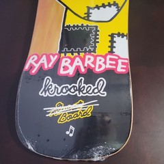 Krooked Ray Barbee Shaped Skateboard Deck 9.5” new in plastic FREE SHIPPING