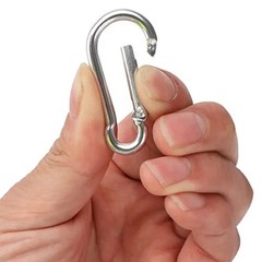 20 PCS Stainless Steel Carabiners Spring Snap Hooks Heavy Duty Keychain Clip NEW