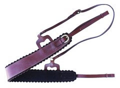 Full Horse Australian Wool Felt Brown Leather Western Breastplate 110BP215BR-F