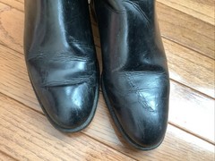 From Spain Equestrian RIDING BOOTS Black Leather Tall Sz Is Estimate 6.5-7